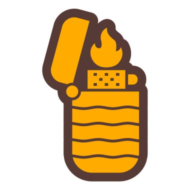 Yangın söndürme ikonu vektörü. Gaz sobası tabelası. izole edilmiş sınır sembolü çizimi