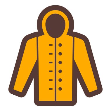 Ceket. Web simgesi basit illüstrasyon