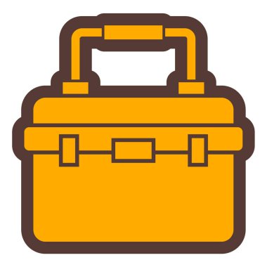 Çanta. Web simgesi basit illüstrasyon