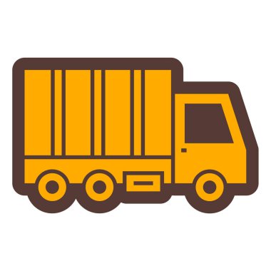 Kamyon. Web simgesi basit illüstrasyon