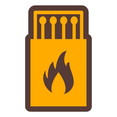 Ateş ikonu. vektör illüstrasyonu