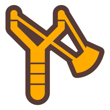 Bir inşaat simgesinin vektör illüstrasyonu