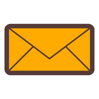 Mektup. Web simgesi basit illüstrasyon