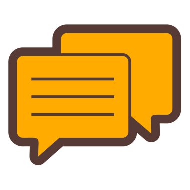 Konuş. Web simgesi basit illüstrasyon