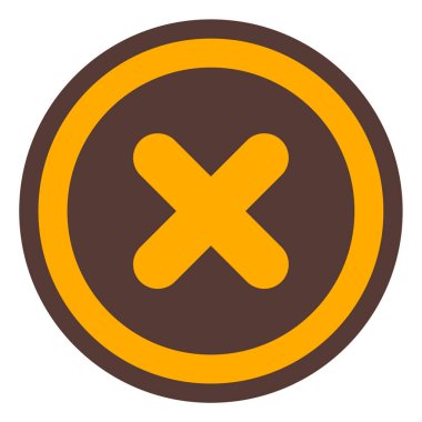 İptal et. Web simgesi basit illüstrasyon