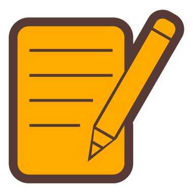 Kalem. Web simgesi basit illüstrasyon