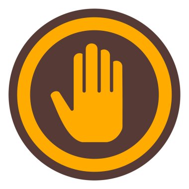 El ikonu. Vektör illüstrasyonu