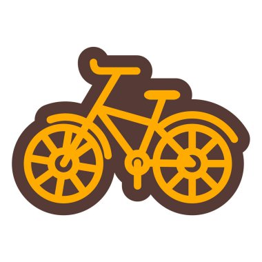 Bisiklet. Web simgesi basit illüstrasyon