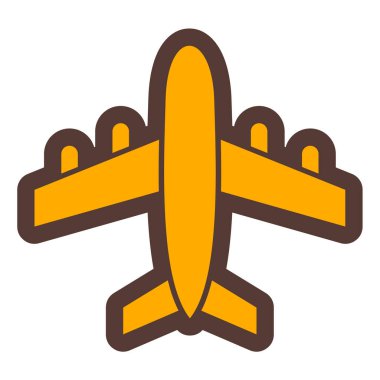 Uçak. Web simgesi basit tasarım