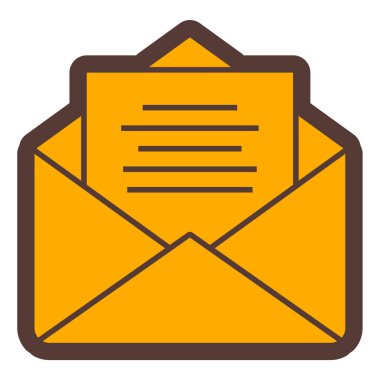 Zarf. Web simgesi basit illüstrasyon