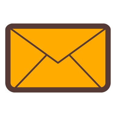 Mektup. Web simgesi basit illüstrasyon