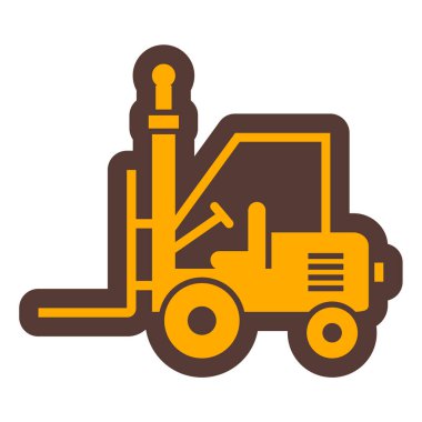 forklift. Web simgesi basit illüstrasyon