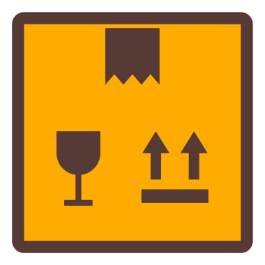 Kutu. Web simgesi basit illüstrasyon