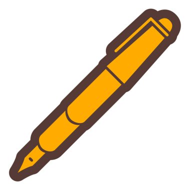 Kalem. Web simgesi basit illüstrasyon