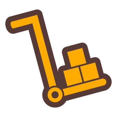 forklift. Web simgesi basit illüstrasyon