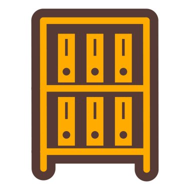 arşiv vektörü düz renk simgesi