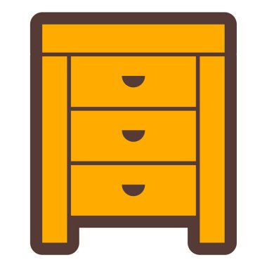 Dolap. Web simgesi basit illüstrasyon