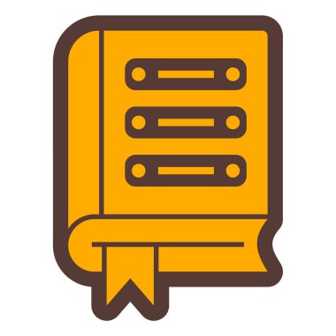 Kitap. Web simgesi basit illüstrasyon