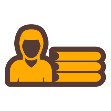 kullanıcı. Web simgesi basit illüstrasyon