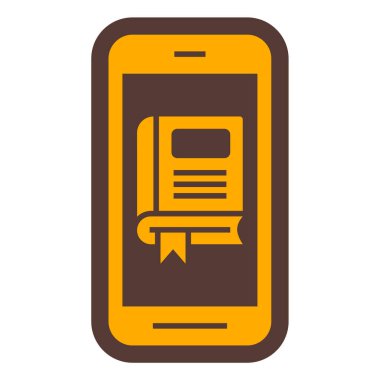 Akıllı telefon eğitim ikonu. vektör illüstrasyonu