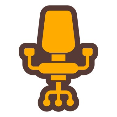 Ofis koltuğu ikonu. vektör illüstrasyonu