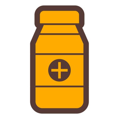 İlaç. Web simgesi basit illüstrasyon