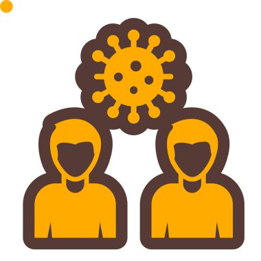 Takım çalışması. Web simgesi basit illüstrasyon