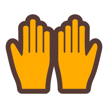 Eldiven. Web simgesi basit illüstrasyon