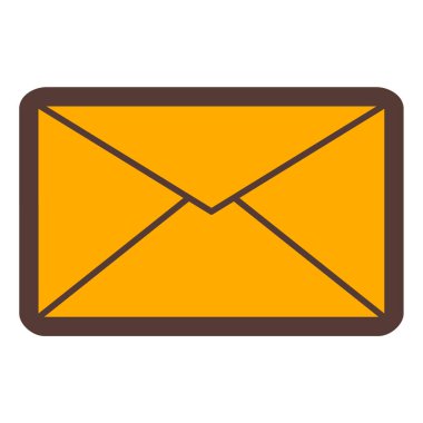 Mektup. Web simgesi basit illüstrasyon