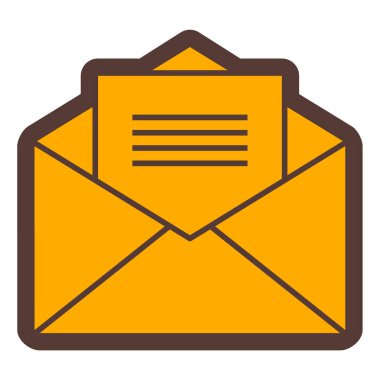 Zarf. Web simgesi basit illüstrasyon