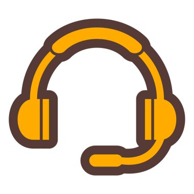 Kulaklık. Web simgesi basit tasarım