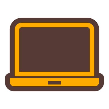 Bilgisayar. Web simgesi basit illüstrasyon