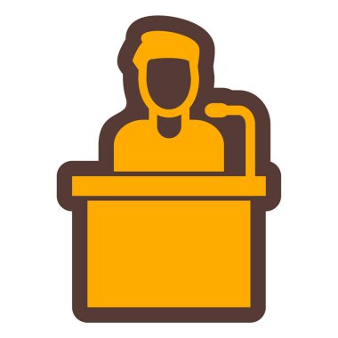 Dizüstü bilgisayarı olan adam, vektör çizimi