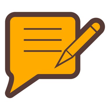 Konuş. Web simgesi basit illüstrasyon