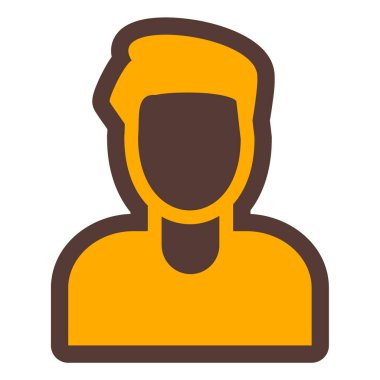 avatar. Web simgesi basit illüstrasyon