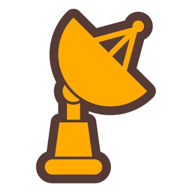 Uydu anteni. Basit resimleme