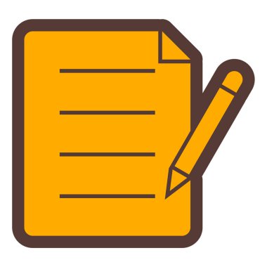 Belge. Web simgesi basit illüstrasyon