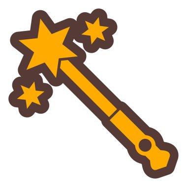 Sihirli değnek. Basit resimleme