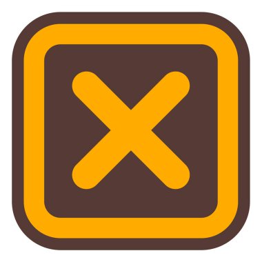 İptal et. Web simgesi basit illüstrasyon