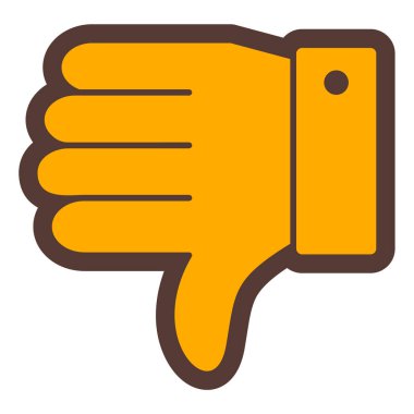 Hoşlanmıyorum. Web simgesi basit illüstrasyon