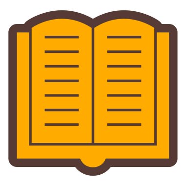 Kitap. Web simgesi basit illüstrasyon