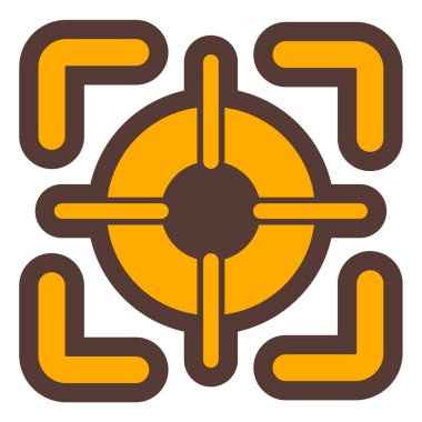 Hedef. Web simgesi basit illüstrasyon