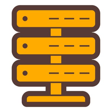 veritabanı. Web simgesi basit illüstrasyon