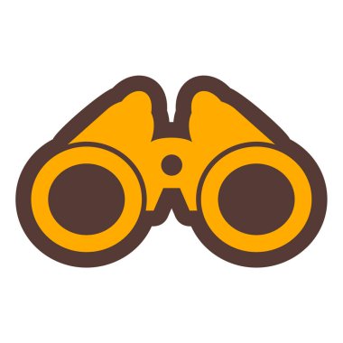 Dürbün. Web simgesi vektör illüstrasyonu