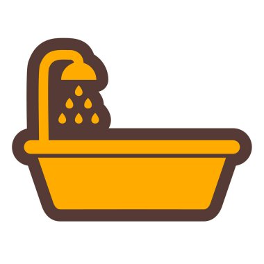 Küvet. Web simgesi basit tasarım