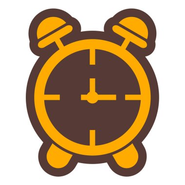 Çalar saat simgesi. Web için düz zaman çizelgesi vektör simgeleri