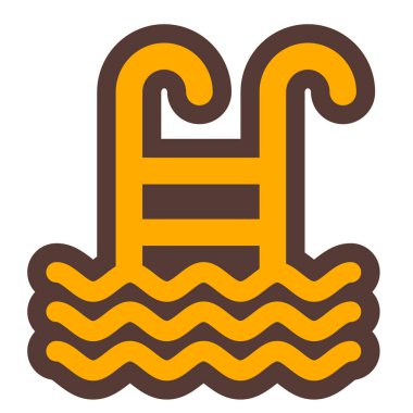 Su. Web simgesi vektör illüstrasyonu