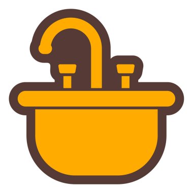 Küvet. Web simgesi basit tasarım