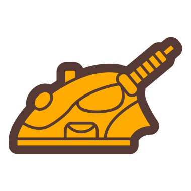 Bir karikatür demir simgesinin vektör çizimi