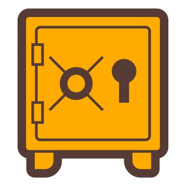 Güvenli vektör simgesi modern basit illüstrasyon